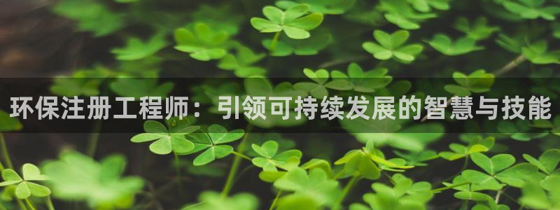 彩名堂移动客户端：环保注册工程师：引