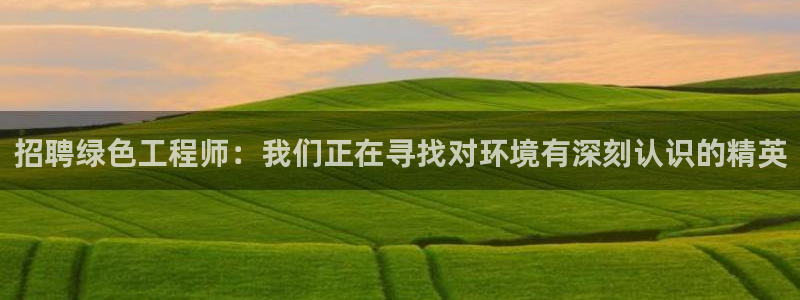 彩名堂改名稻草人了吗：招聘绿色工程师：我们正在寻找对环境有深