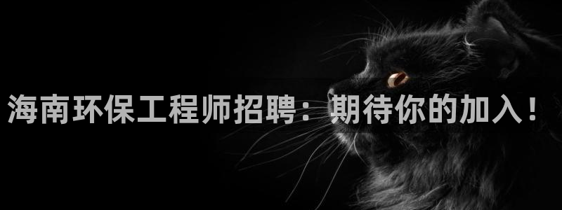 彩名堂免费计划使用方法是什么：海南环保工程师招聘：期待你的加