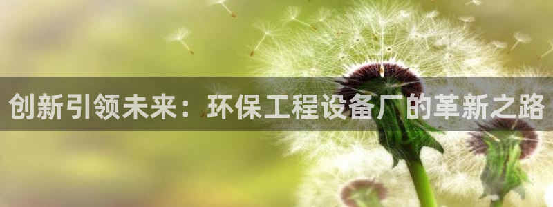 彩名堂使用方法：创新引领未来：环保工程设备厂的革新之路